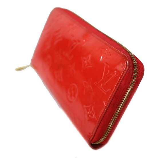 Louis Vuitton Red Wallet Vernis Zippy - Picture 1 of 6